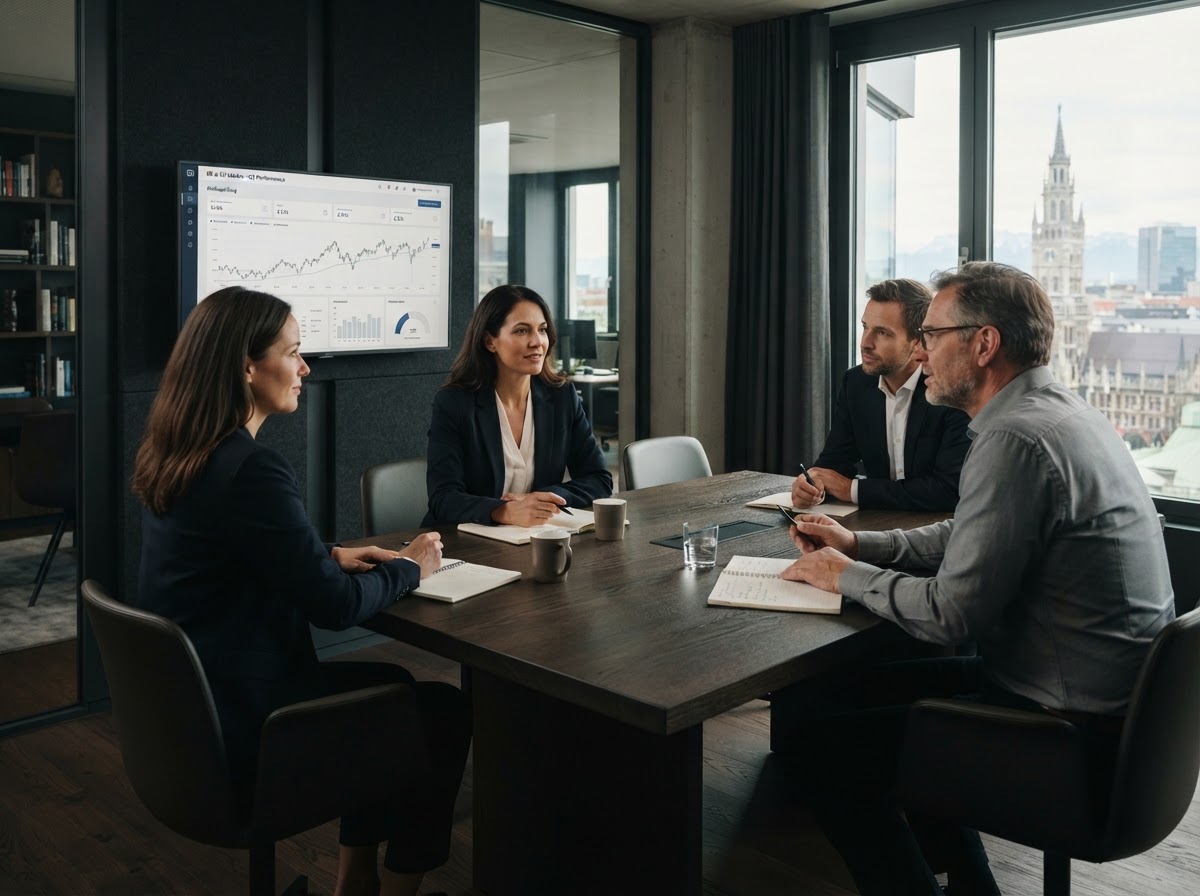 Clanrefin team workspace used for reviewing AI-driven capital allocation models